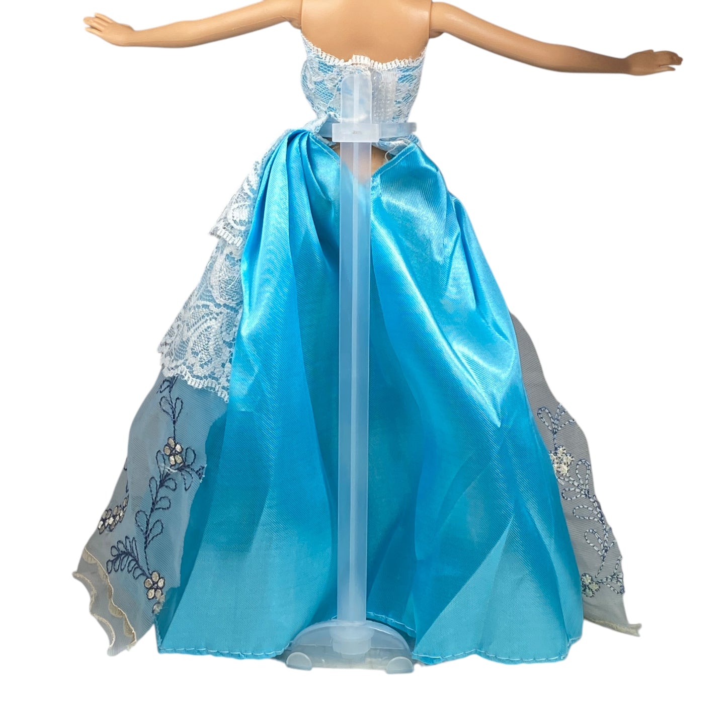 Lace Blue Ball Gown Barbie Dress
