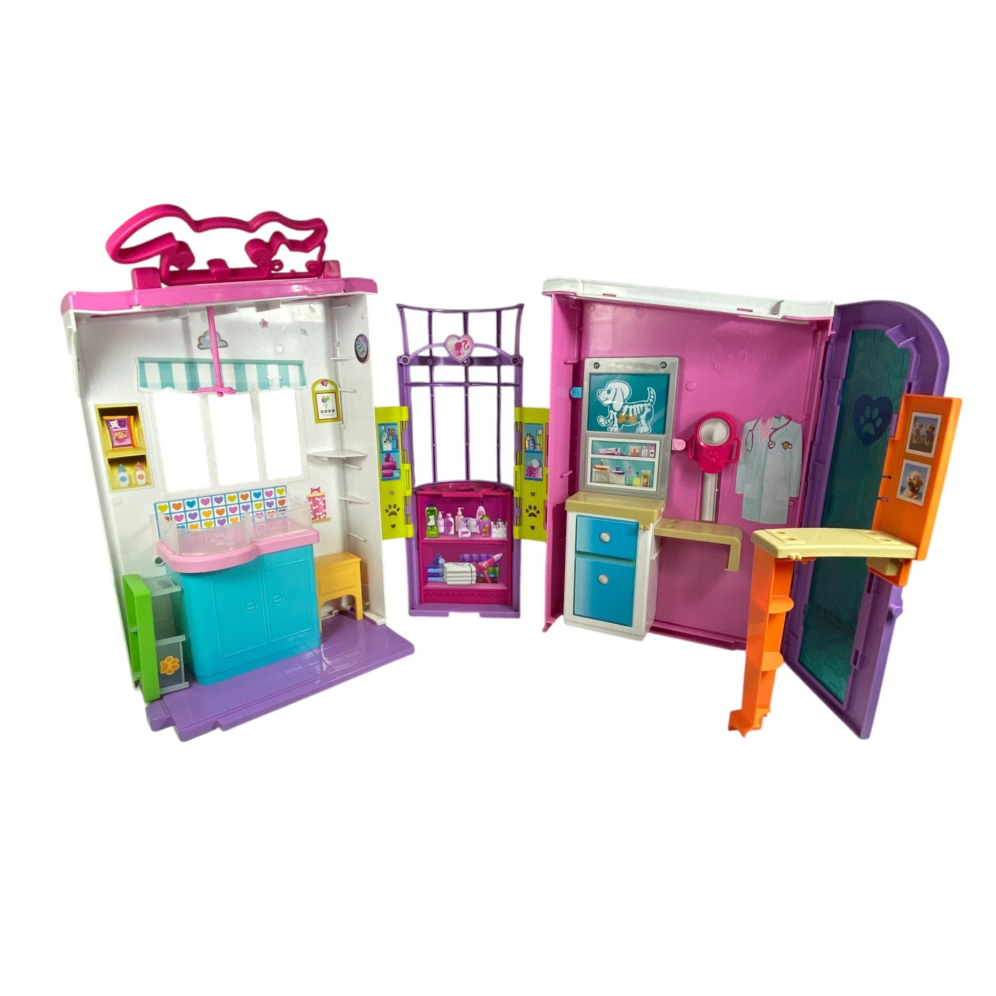 Barbie Pet Care Center Veterinarian Folding Playset