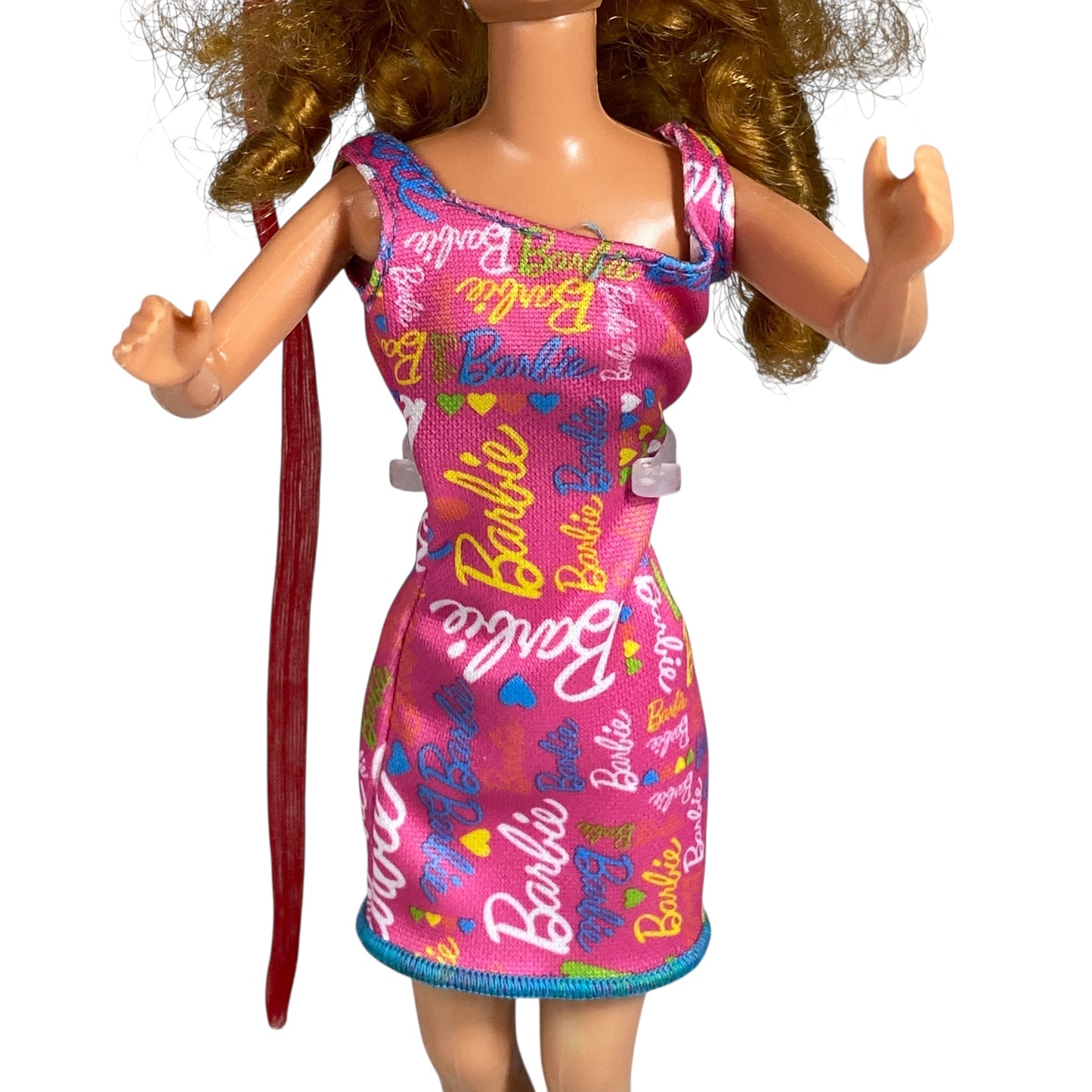 Pink Barbie Print Dress