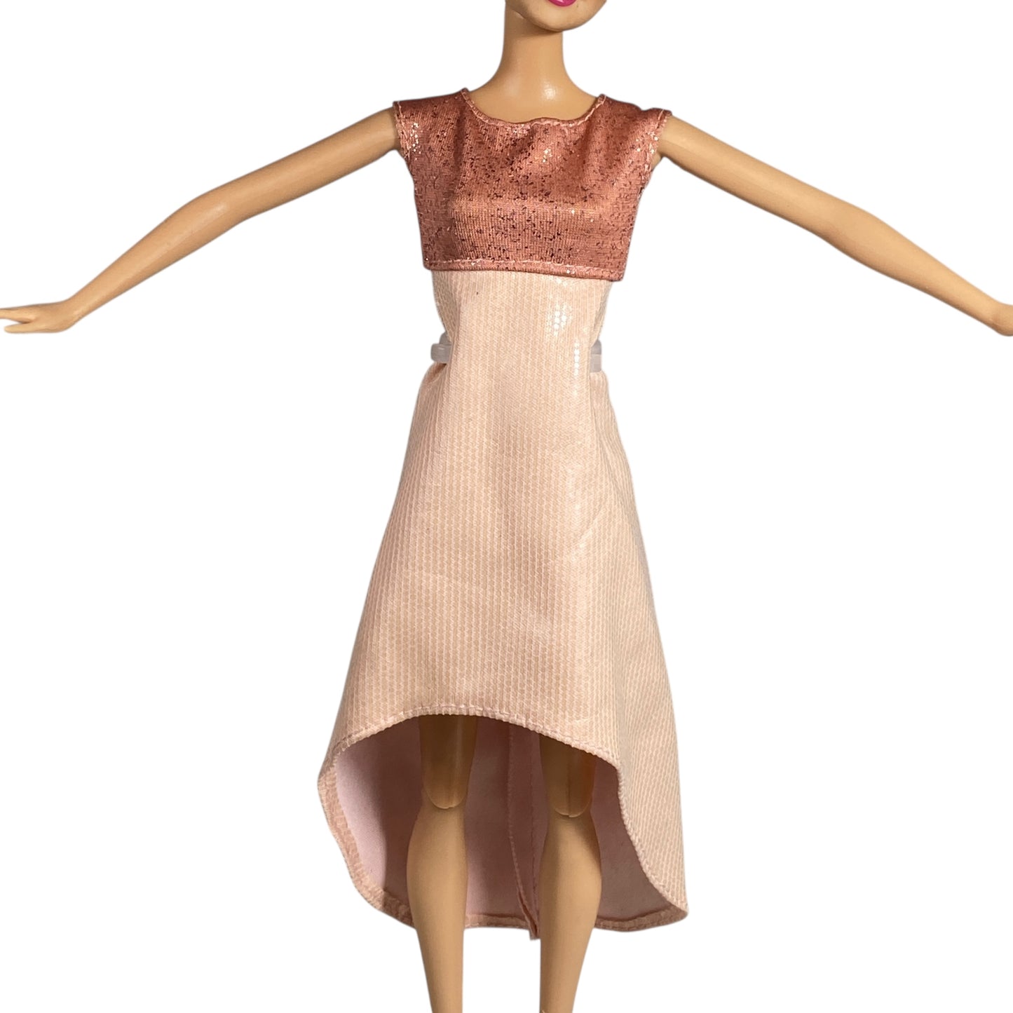 Sequin High-Low Barbie Dress