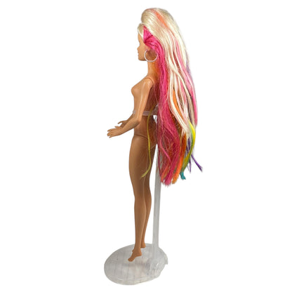 2019 Rainbow Sparkle Hair Barbie #FXN96