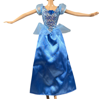2012 Disney Blue Sparkly Cinderella Dress