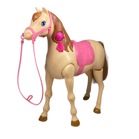2014 Saddle n Ride Walking Barbie Horse #CLD93