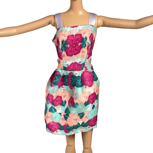 Barbie Two-Strap Floral Dress