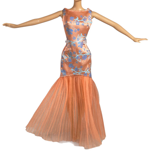Barbie Fashionista Orange & Blue Mermaid Tulle