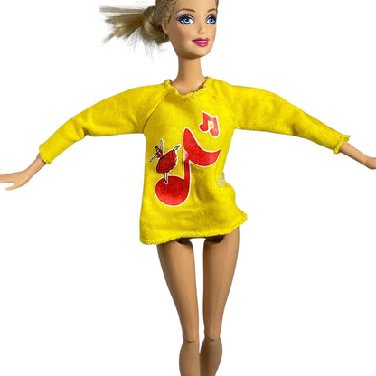 Barbie Yellow Musical Dance Shirt