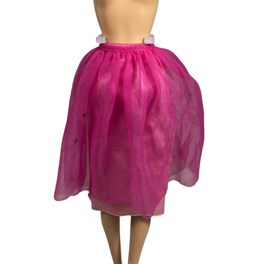 1984 Day to Night Barbie Pink Skirt #7929