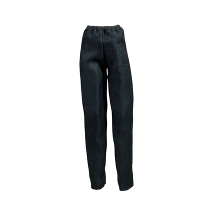 Very Dark Blue Denim Barbie Pants