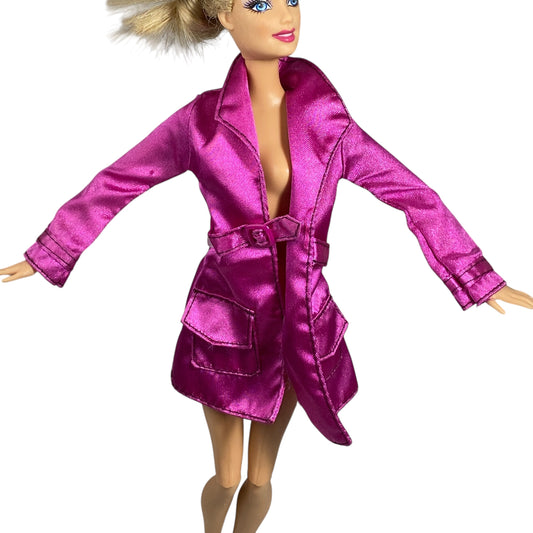 2001 Barbie Scooby Doo Daphne Solid Pink Coat Jacket