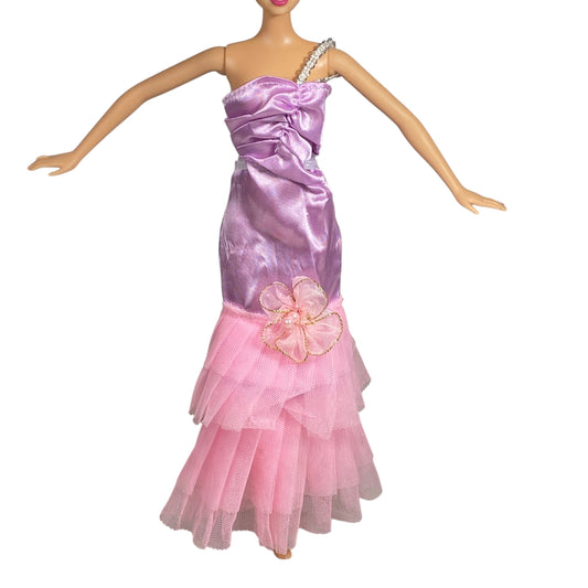 Pink Tube & Strap Barbie Dress