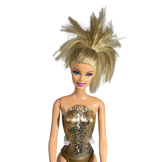 2010 Barbie Gold Sparkle Princess #T7591