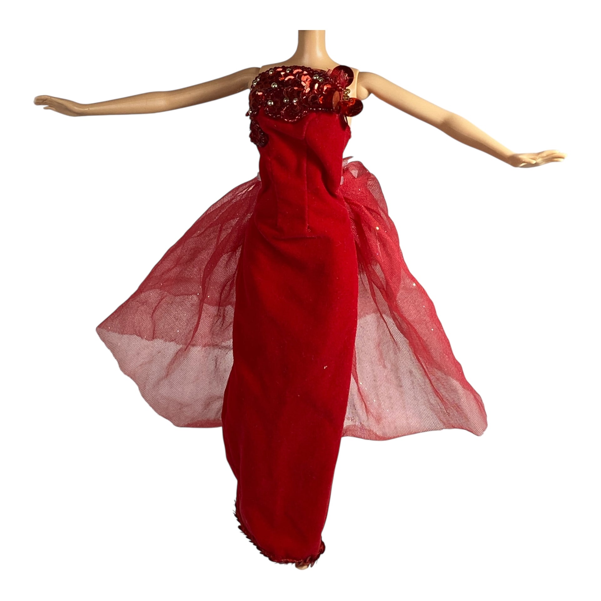 Barbie Red Elegant Dress – Derella