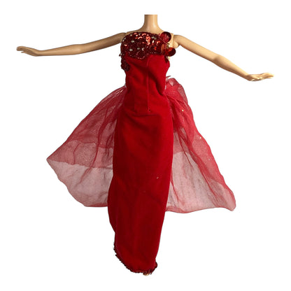 Barbie Red Elegant Dress