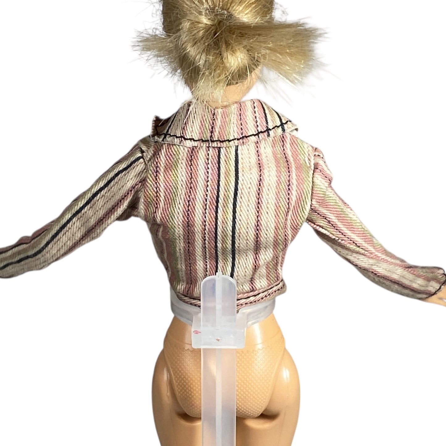Barbie Plaid Button Suit Jacket